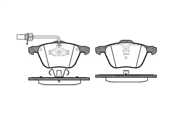 Гальмівні колодки дискові WOKING P936302 - zapix