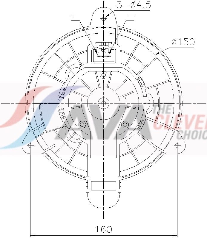 Вентилятор салону AVA QUALITY COOLING FD8727 - zapix
