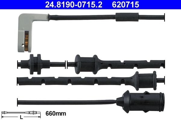 Датчик зносу гальмівних колодок ATE 24819007152 - zapix
