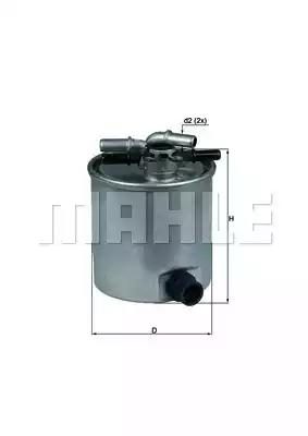 Паливний фільтр MAHLE KL44015 - zapix