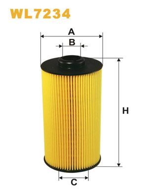 Масляный фильтр WIX FILTERS WL7234