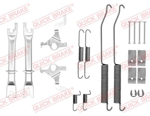 Монтажний комплект барабанних гальмівних колодок QUICK BRAKE 1050036S - zapix