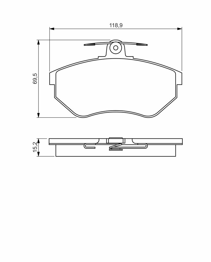 Гальмівні колодки дискові BOSCH 0986495246 - zapix