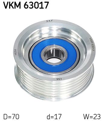 Обвідний ролик ременя приводного SKF VKM63017 - zapix