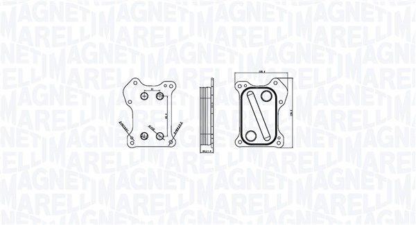Оливний радіатор двигуна MAGNETI MARELLI 350300000800 - zapix