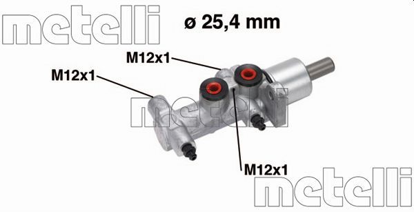 Головний гальмівний циліндр METELLI 050766 - zapix