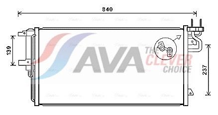 Радіатор кондиціонера AVA QUALITY COOLING FD5617D - zapix