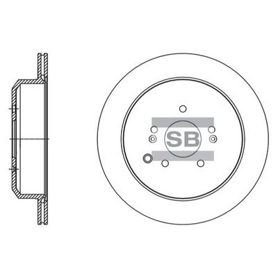 Гальмівний диск HI-Q SD1133 - zapix