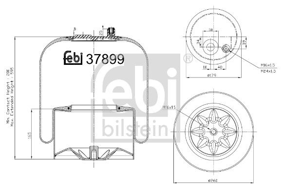 Пневматична підвіска FEBI BILSTEIN 37899 - zapix