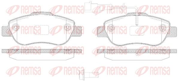 Гальмівні колодки дискові REMSA 110021 - zapix