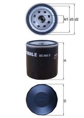 Оливний фільтр MAHLE OC4053 - zapix