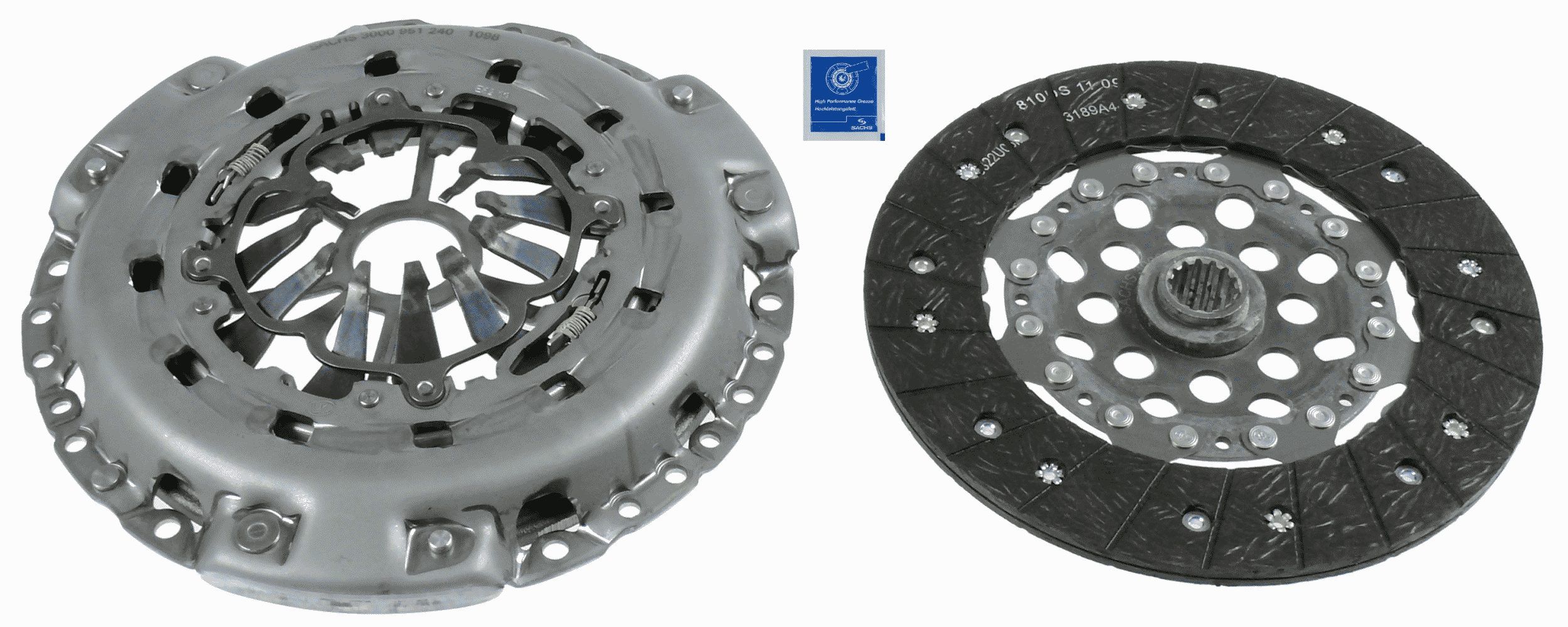 Комплект зчеплення SACHS 3000951240 - zapix