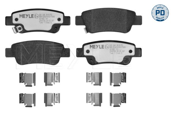 Гальмівні колодки дискові MEYLE 0252463516PD - zapix