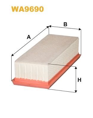 Повітряний фільтр WIX FILTERS WA9690 - zapix