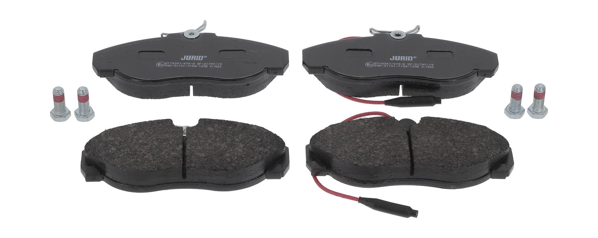 Гальмівні колодки дискові JURID 571839J - zapix