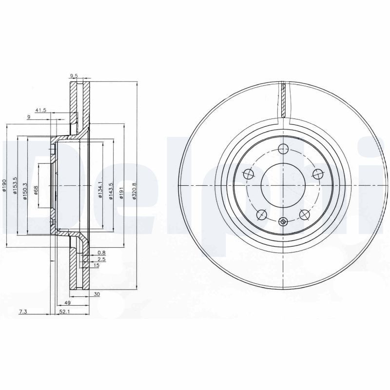 Гальмівний диск DELPHI BG3939 - zapix