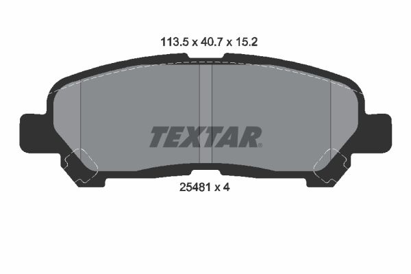 Гальмівні колодки дискові TEXTAR 2548101