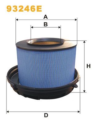 Повітряний фільтр WIX FILTERS 93246E