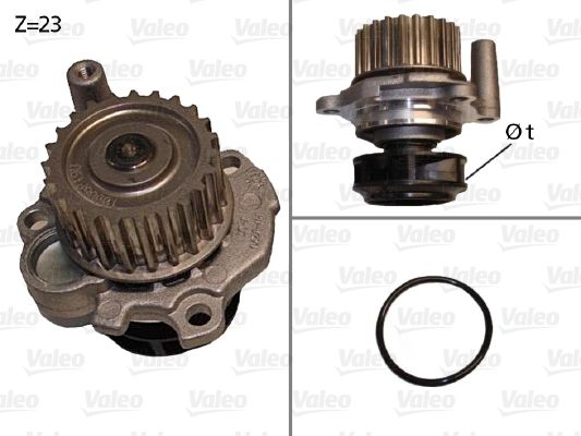 Помпа системи охолодження VALEO 506532 - zapix