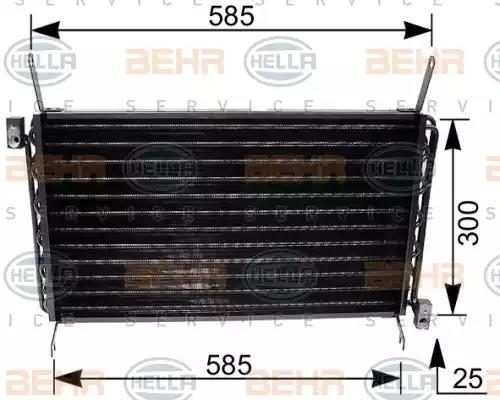Радіатор кондиціонера HELLA 8FC351035671 - zapix