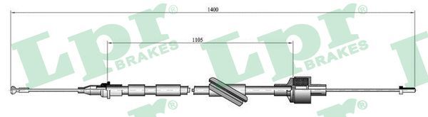 Тросик зчеплення LPR C0104C - zapix