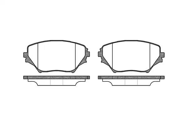 Гальмівні колодки дискові WOKING P913300 - zapix