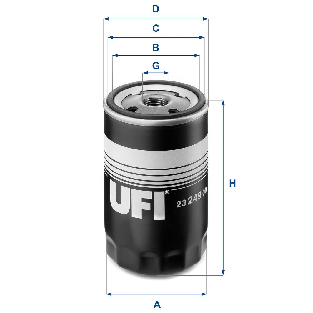 Оливний фільтр UFI 2324900 - zapix