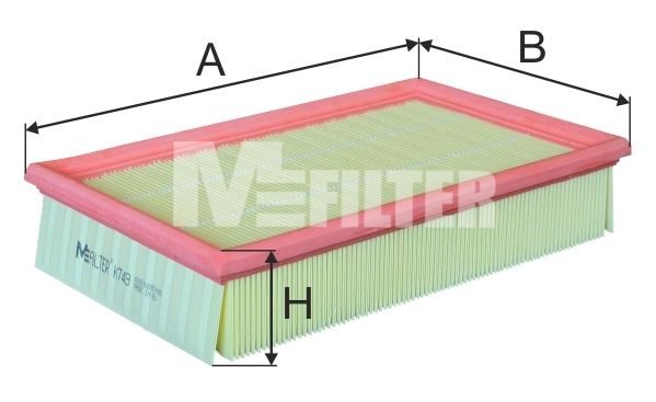 Повітряний фільтр MFILTER K749 - zapix