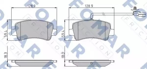 Гальмівні колодки дискові FOMAR FRICTION FO935481 - zapix