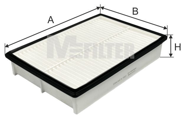 Повітряний фільтр MFILTER K7062 - zapix