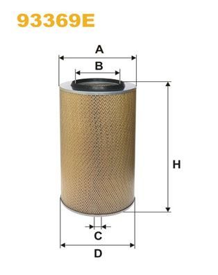 Повітряний фільтр WIX FILTERS 93369E - zapix