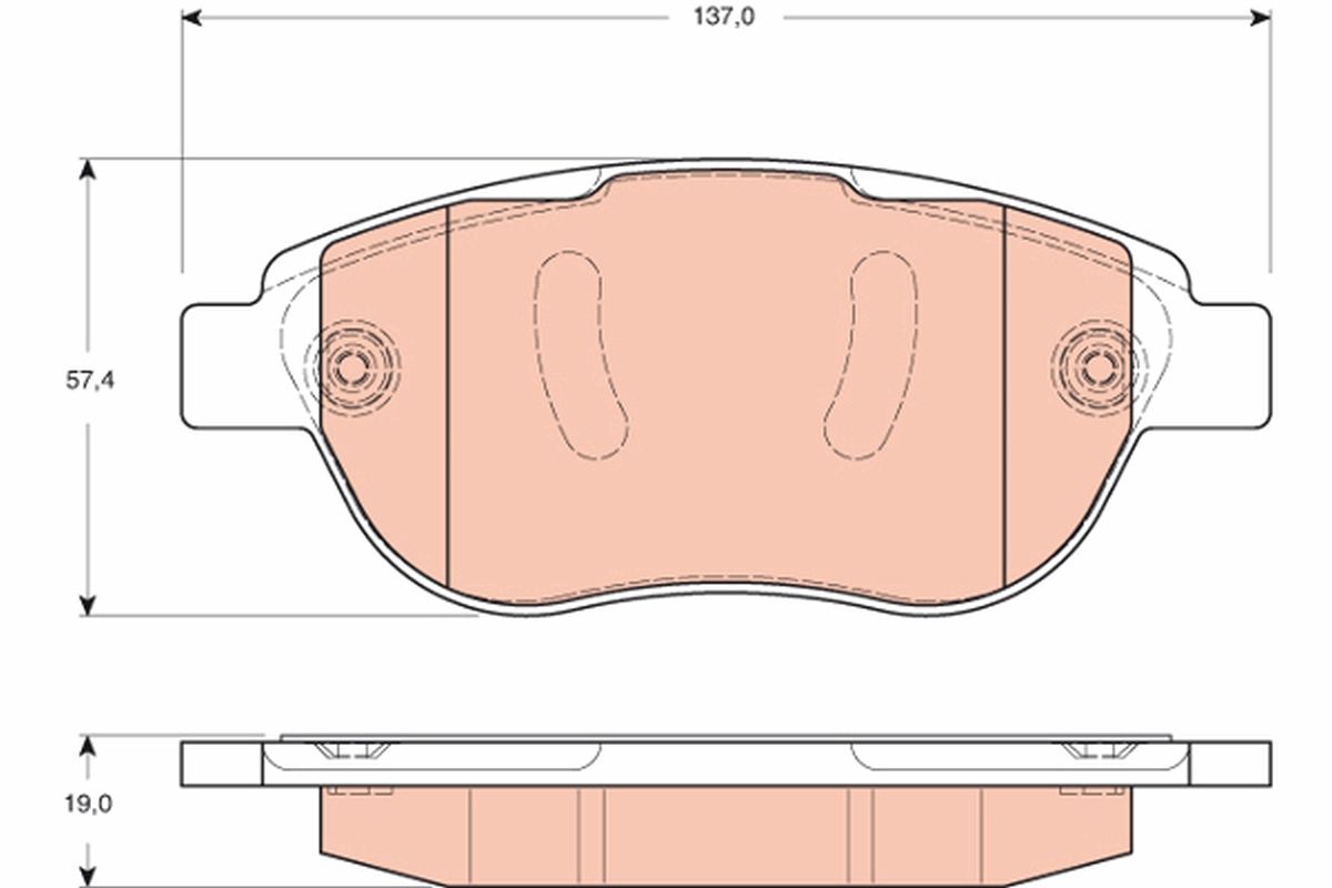 Гальмівні колодки дискові TRW GDB1669 - zapix