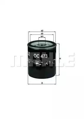 Оливний фільтр MAHLE OC473 - zapix