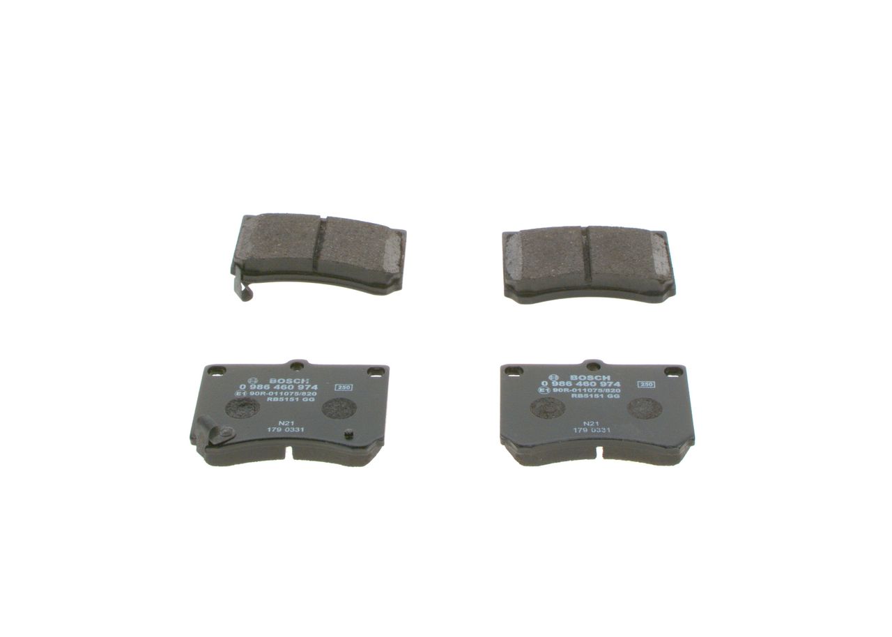 Гальмівні колодки дискові BOSCH 0986460974 - zapix