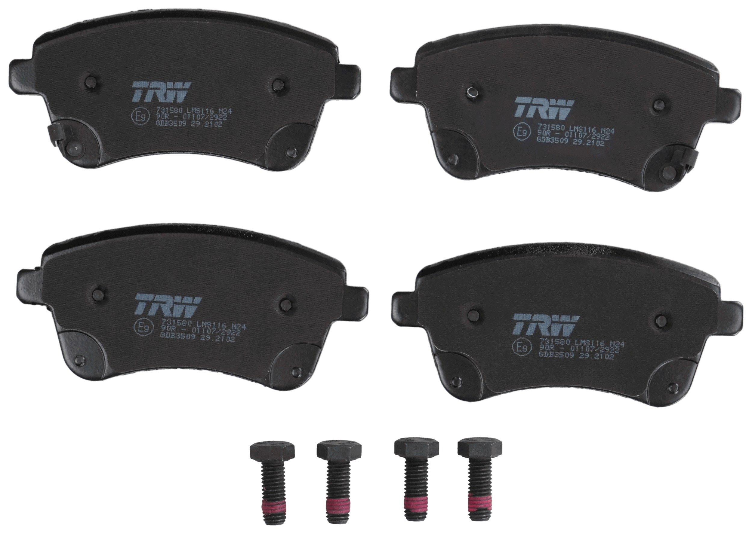 Гальмівні колодки дискові TRW GDB3509 - zapix