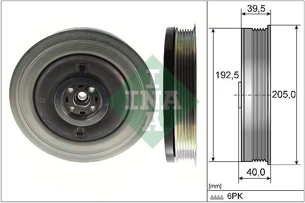 Шків колінвалу SCHAEFFLER INA 544050310 - zapix