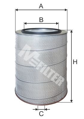 Повітряний фільтр MFILTER A527 - zapix