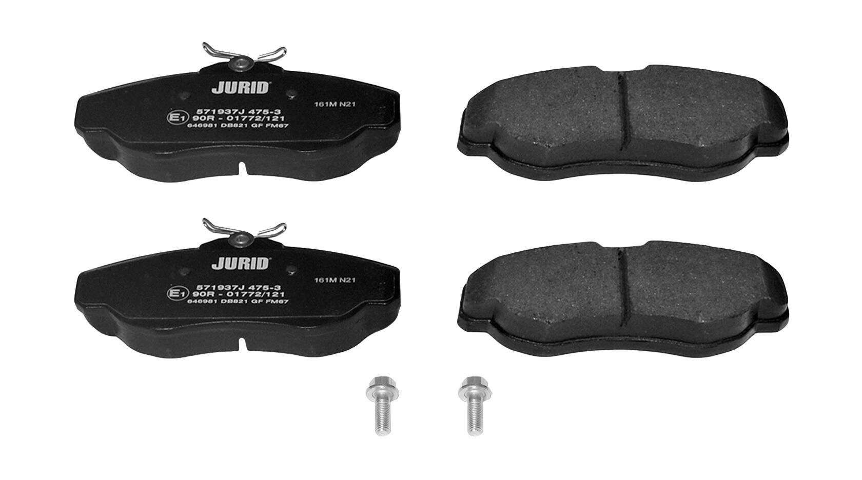 Гальмівні колодки дискові JURID 571937J - zapix