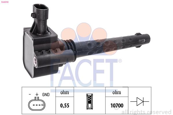 Котушка запалювання FACET 96510 - zapix