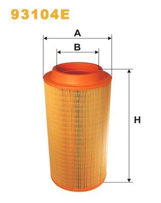 Повітряний фільтр WIX FILTERS 93104E