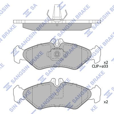 Гальмівні колодки дискові HI-Q SP4094