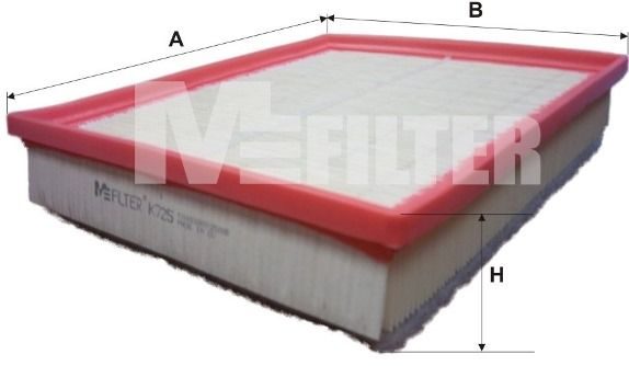Повітряний фільтр MFILTER K725 - zapix