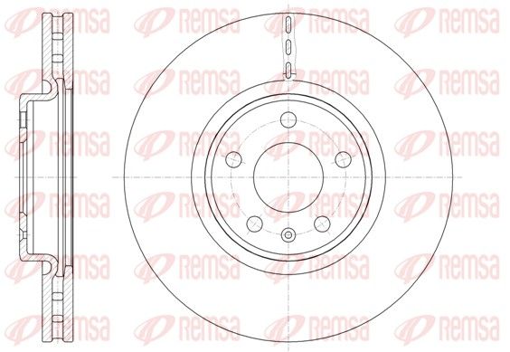 Гальмівний диск REMSA 6154310 - zapix
