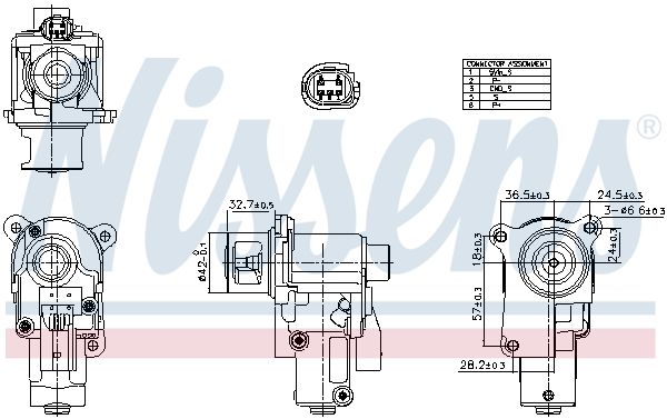 Клапан EGR NISSENS 98552 - zapix