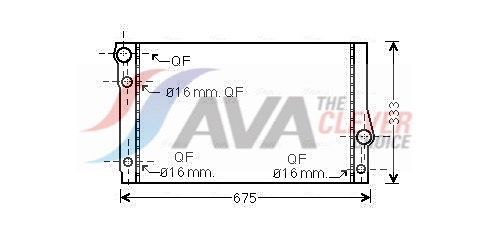 Радіатор охолодження двигуна AVA QUALITY COOLING BW2354 - zapix