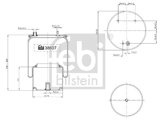 Пневматична підвіска FEBI BILSTEIN 38607 - zapix