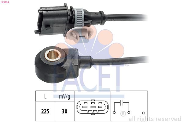 Датчик детонації FACET 93034 - zapix