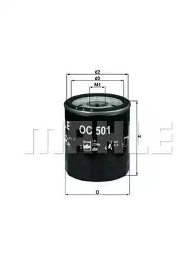 Оливний фільтр MAHLE OC501 - zapix