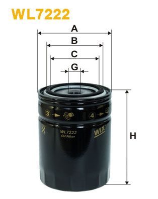 Оливний фільтр WIX FILTERS WL7222 - zapix