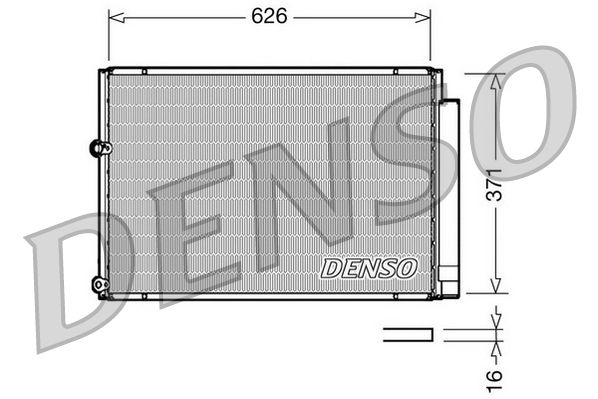 Радіатор кондиціонера DENSO DCN50018 - zapix